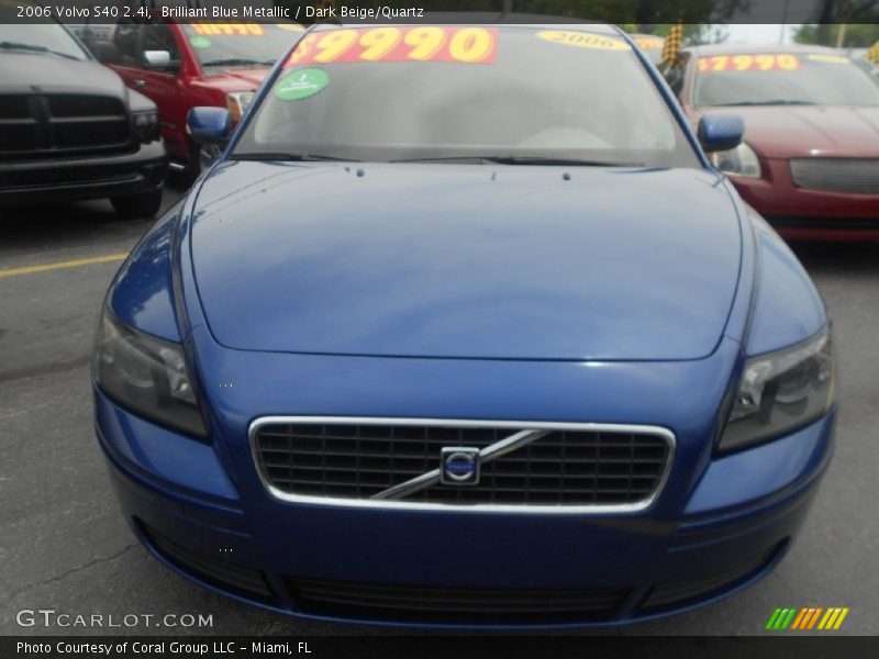 Brilliant Blue Metallic / Dark Beige/Quartz 2006 Volvo S40 2.4i