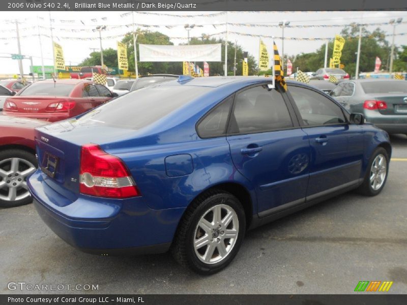 Brilliant Blue Metallic / Dark Beige/Quartz 2006 Volvo S40 2.4i