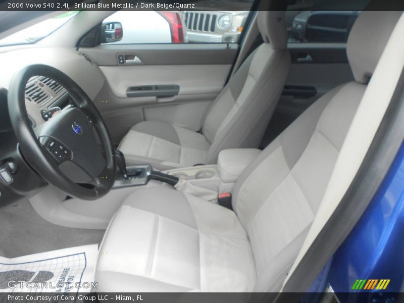 Brilliant Blue Metallic / Dark Beige/Quartz 2006 Volvo S40 2.4i
