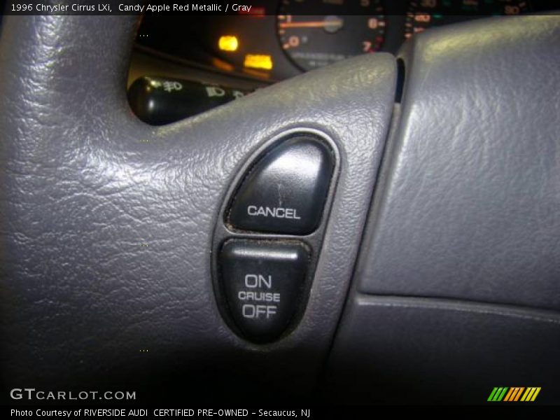 Candy Apple Red Metallic / Gray 1996 Chrysler Cirrus LXi