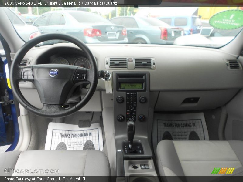 Brilliant Blue Metallic / Dark Beige/Quartz 2006 Volvo S40 2.4i