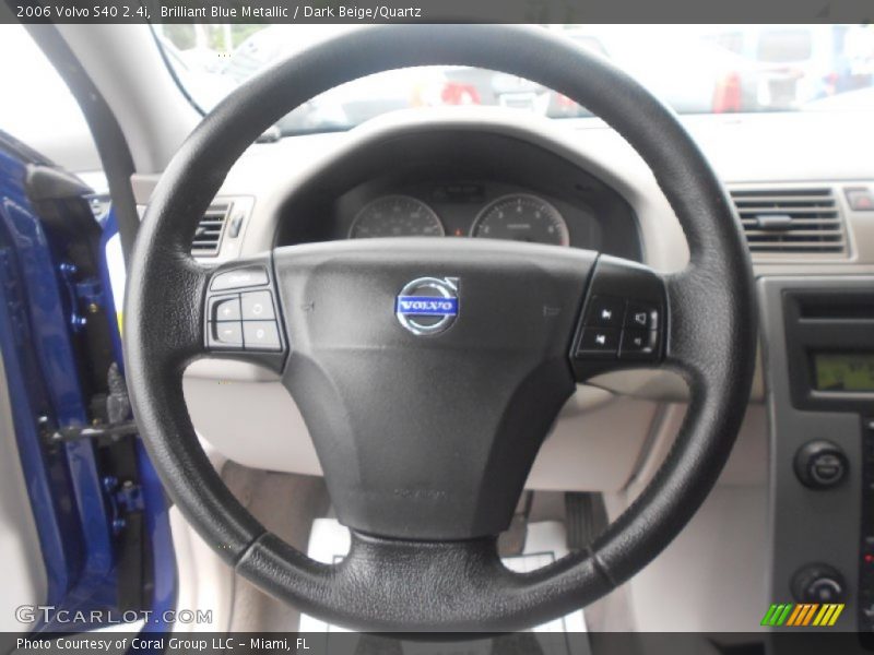 Brilliant Blue Metallic / Dark Beige/Quartz 2006 Volvo S40 2.4i