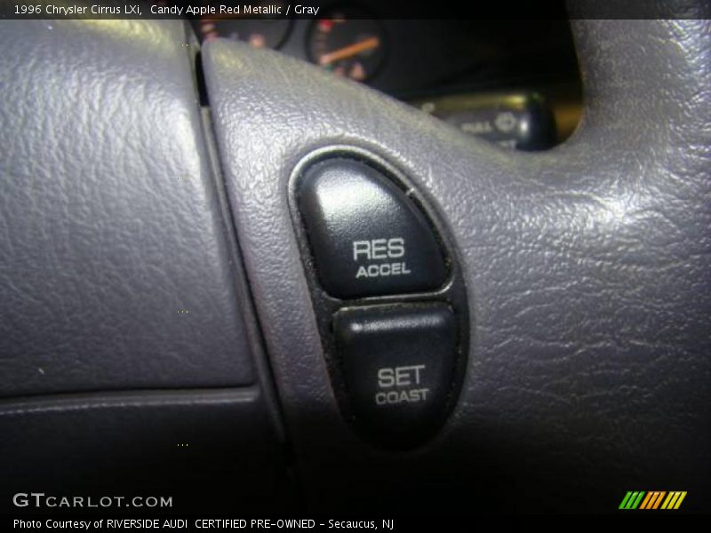 Candy Apple Red Metallic / Gray 1996 Chrysler Cirrus LXi