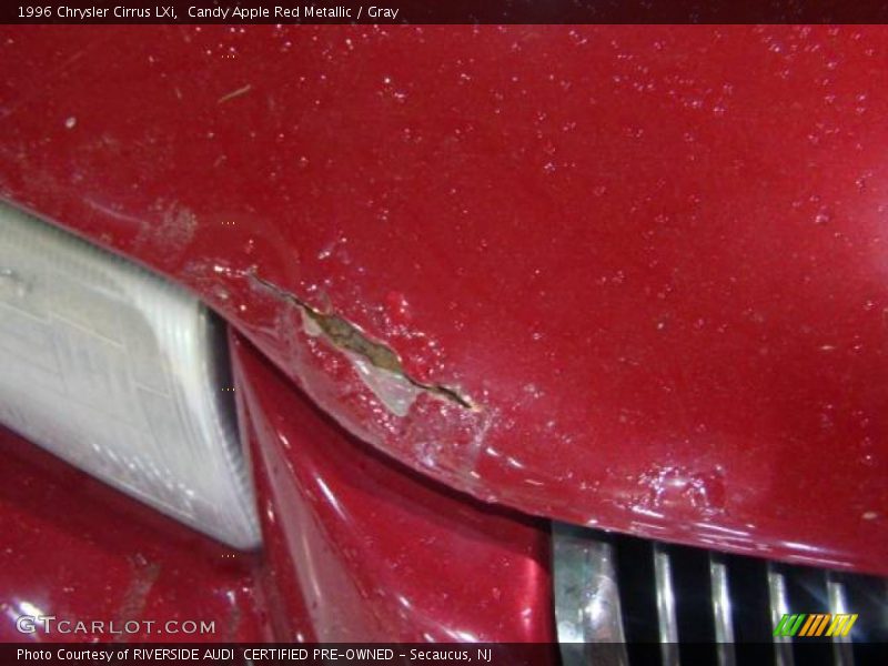 Candy Apple Red Metallic / Gray 1996 Chrysler Cirrus LXi