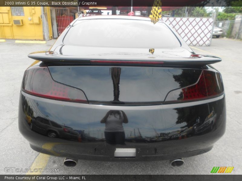 Black Obsidian / Graphite 2003 Infiniti G 35 Coupe