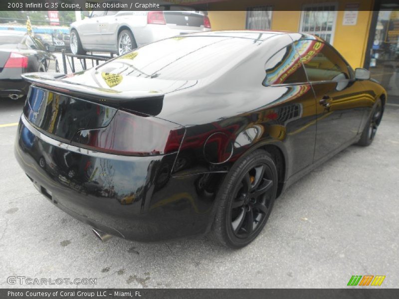 Black Obsidian / Graphite 2003 Infiniti G 35 Coupe