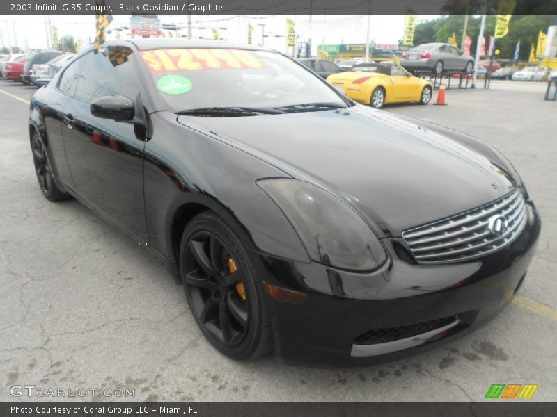 Black Obsidian / Graphite 2003 Infiniti G 35 Coupe