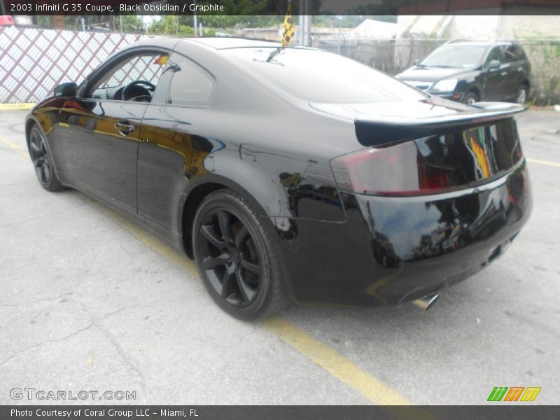 Black Obsidian / Graphite 2003 Infiniti G 35 Coupe