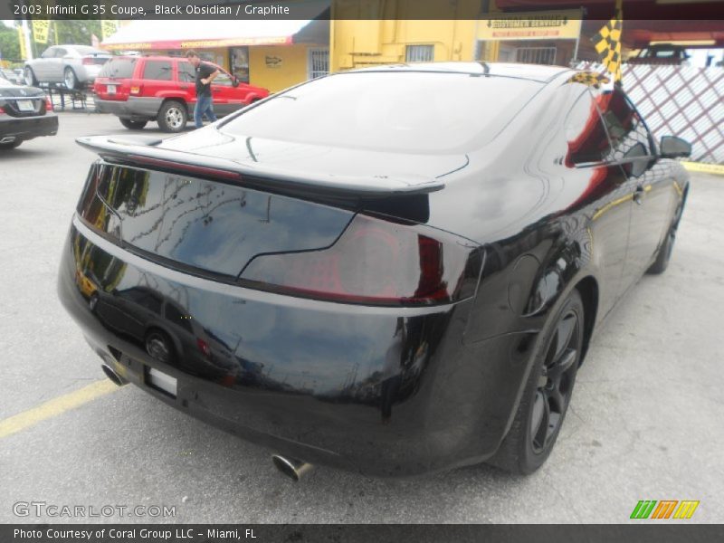Black Obsidian / Graphite 2003 Infiniti G 35 Coupe