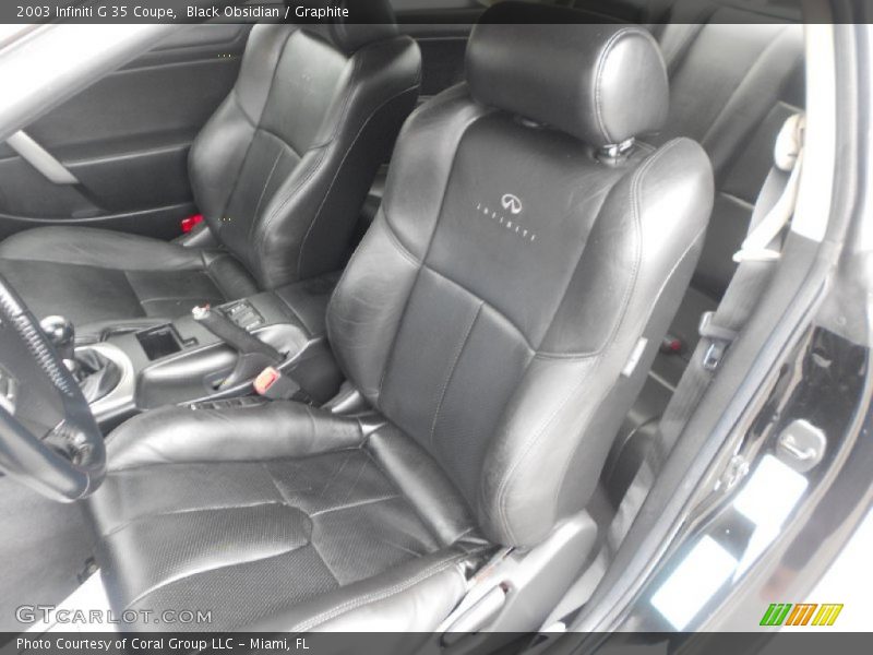Black Obsidian / Graphite 2003 Infiniti G 35 Coupe