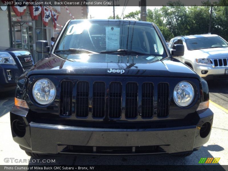 Black Clearcoat / Pastel Slate Gray 2007 Jeep Patriot Sport 4x4