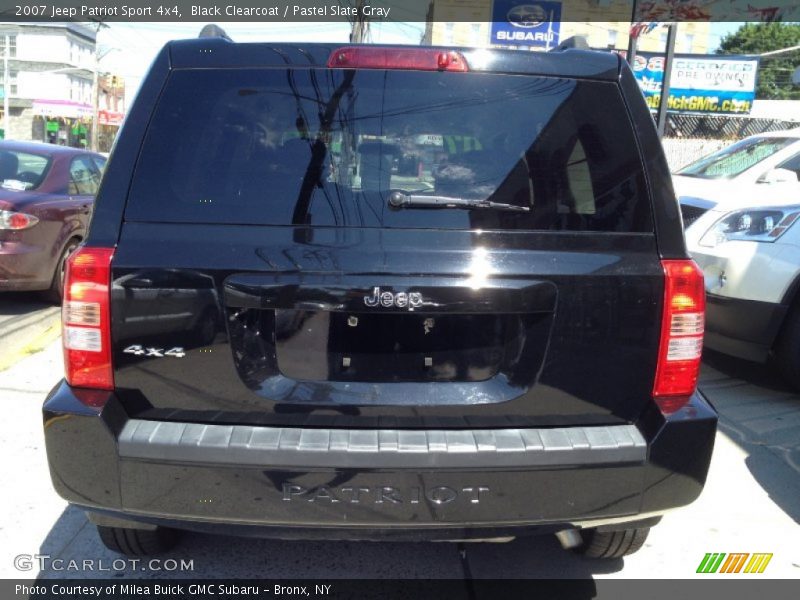 Black Clearcoat / Pastel Slate Gray 2007 Jeep Patriot Sport 4x4