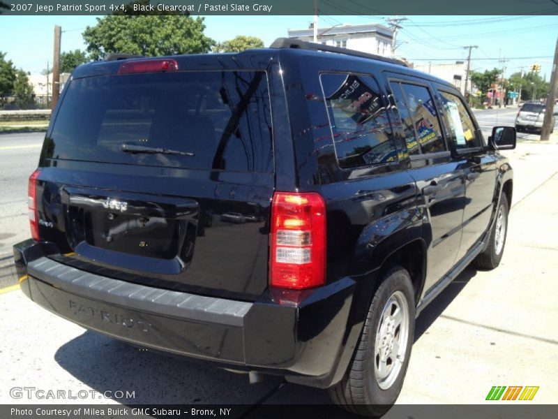 Black Clearcoat / Pastel Slate Gray 2007 Jeep Patriot Sport 4x4