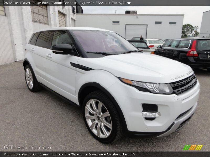 Fuji White / Dynamic Ebony/Cirrus 2012 Land Rover Range Rover Evoque Dynamic