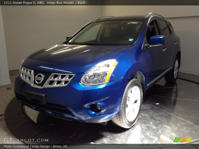 Indigo Blue Metallic / Black 2011 Nissan Rogue SL AWD