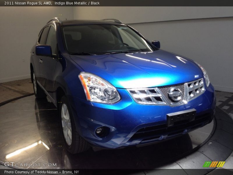 Indigo Blue Metallic / Black 2011 Nissan Rogue SL AWD