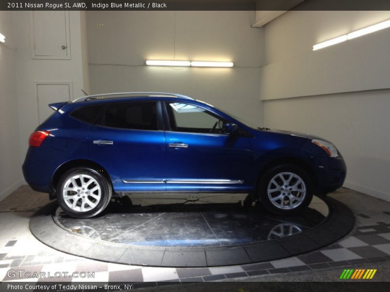 Indigo Blue Metallic / Black 2011 Nissan Rogue SL AWD