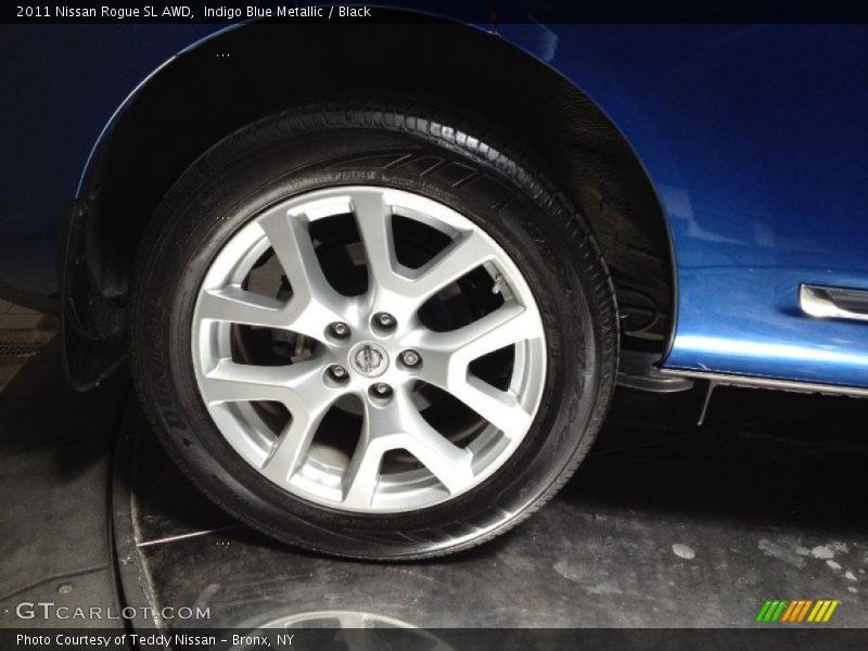 Indigo Blue Metallic / Black 2011 Nissan Rogue SL AWD