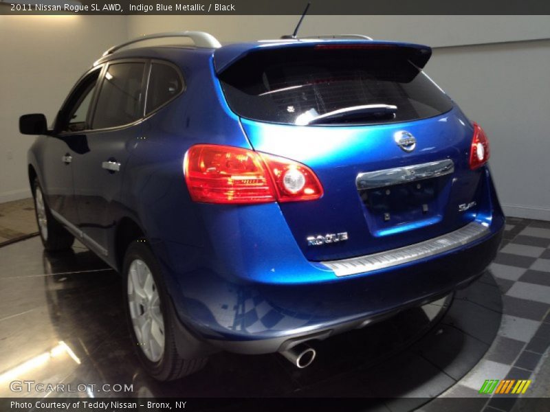Indigo Blue Metallic / Black 2011 Nissan Rogue SL AWD