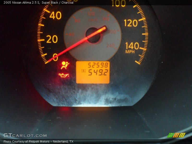Super Black / Charcoal 2005 Nissan Altima 2.5 S