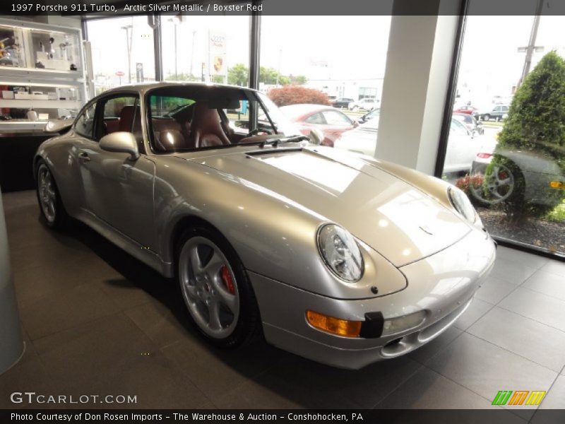 Arctic Silver Metallic / Boxster Red 1997 Porsche 911 Turbo