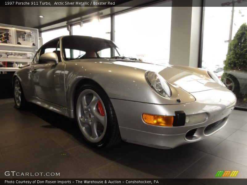 Arctic Silver Metallic / Boxster Red 1997 Porsche 911 Turbo