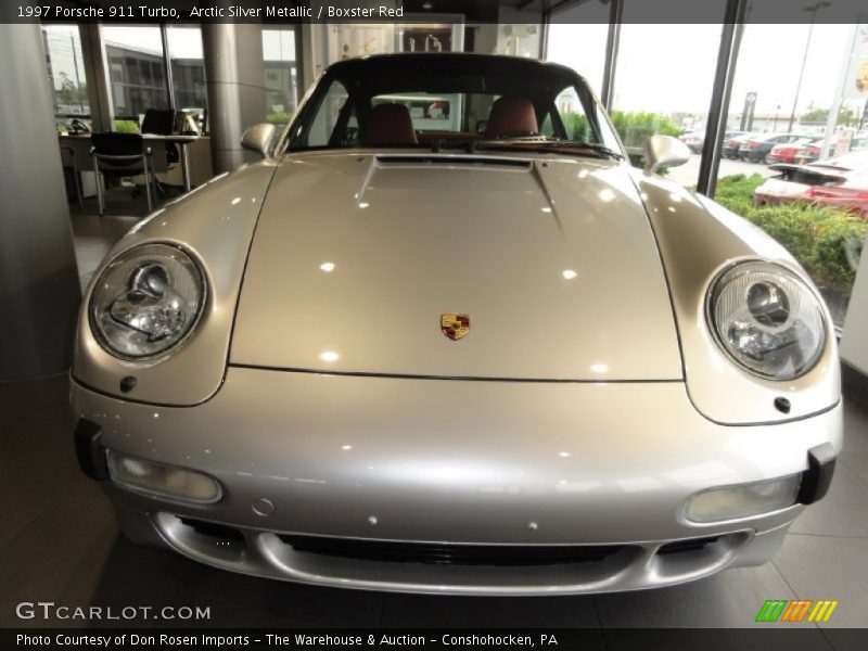 Arctic Silver Metallic / Boxster Red 1997 Porsche 911 Turbo