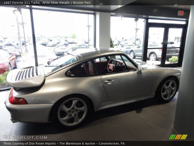 Arctic Silver Metallic / Boxster Red 1997 Porsche 911 Turbo