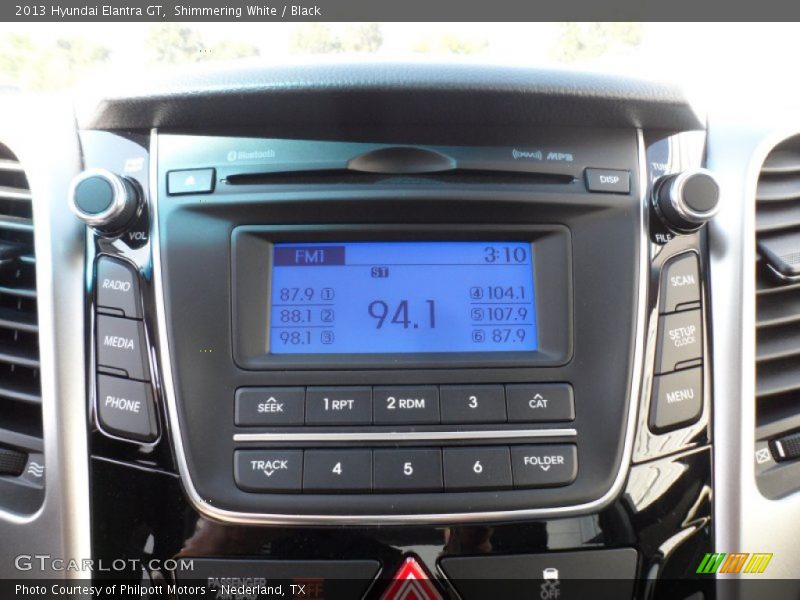 Audio System of 2013 Elantra GT