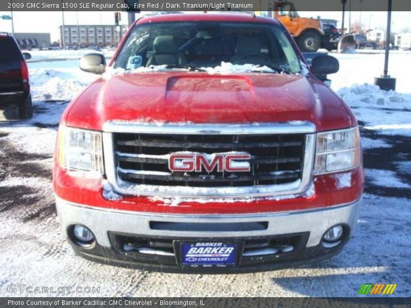 Fire Red / Dark Titanium/Light Titanium 2009 GMC Sierra 1500 SLE Regular Cab