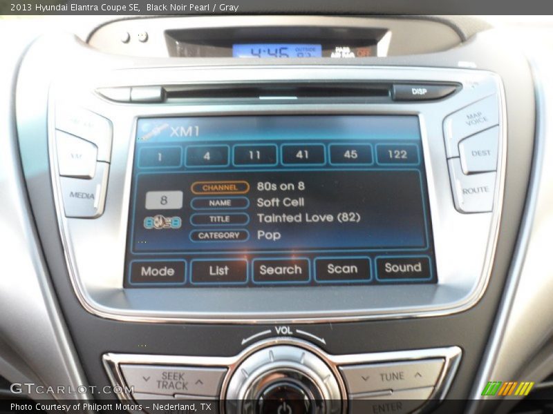 Audio System of 2013 Elantra Coupe SE