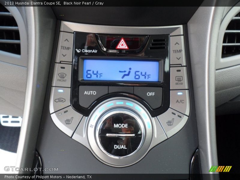 Controls of 2013 Elantra Coupe SE