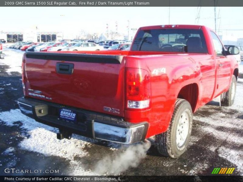 Fire Red / Dark Titanium/Light Titanium 2009 GMC Sierra 1500 SLE Regular Cab