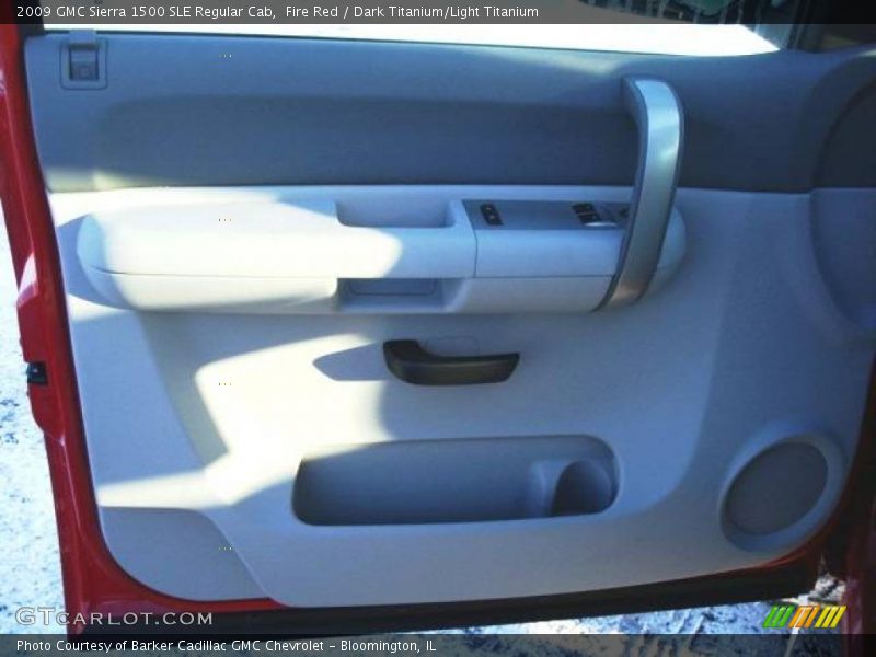 Fire Red / Dark Titanium/Light Titanium 2009 GMC Sierra 1500 SLE Regular Cab