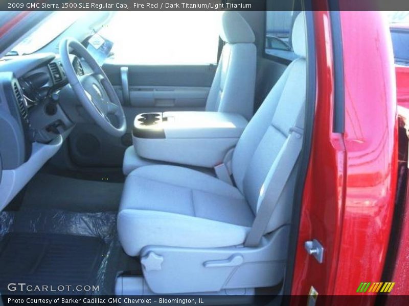 Fire Red / Dark Titanium/Light Titanium 2009 GMC Sierra 1500 SLE Regular Cab