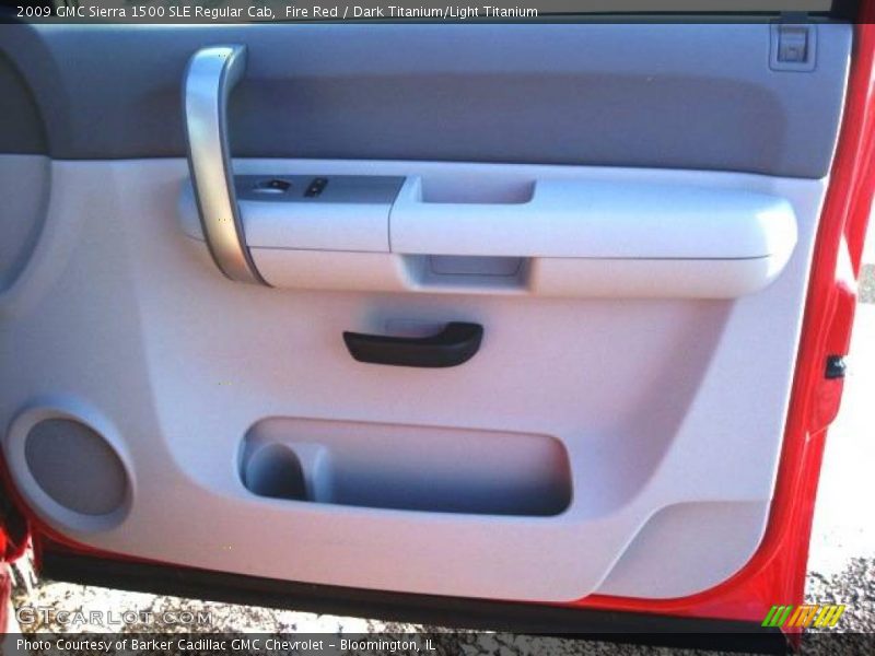 Fire Red / Dark Titanium/Light Titanium 2009 GMC Sierra 1500 SLE Regular Cab