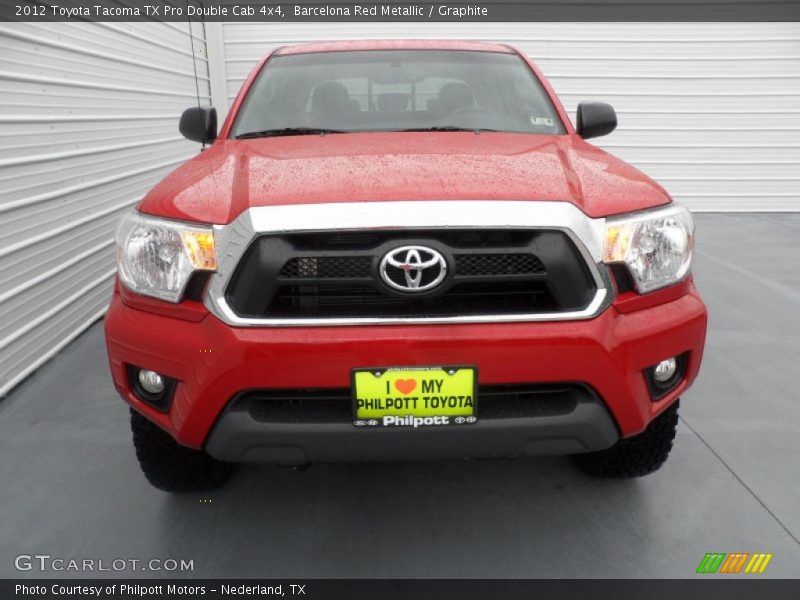 Barcelona Red Metallic / Graphite 2012 Toyota Tacoma TX Pro Double Cab 4x4