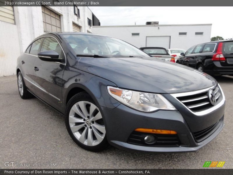 Island Grey Metallic / Black 2010 Volkswagen CC Sport