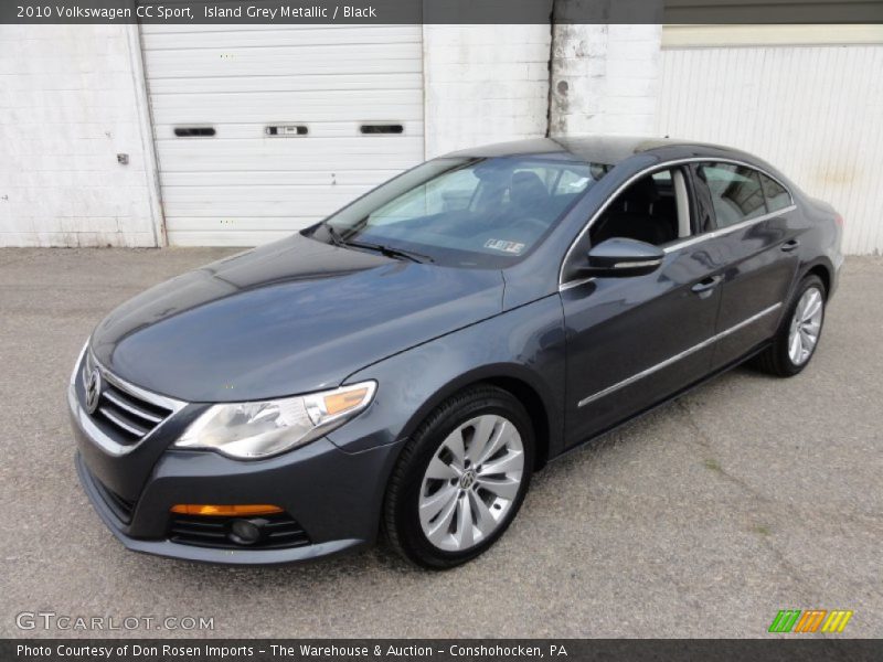 Island Grey Metallic / Black 2010 Volkswagen CC Sport