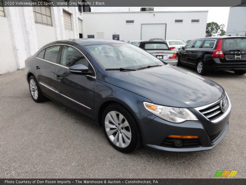 Island Grey Metallic / Black 2010 Volkswagen CC Sport