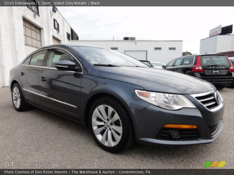 Island Grey Metallic / Black 2010 Volkswagen CC Sport