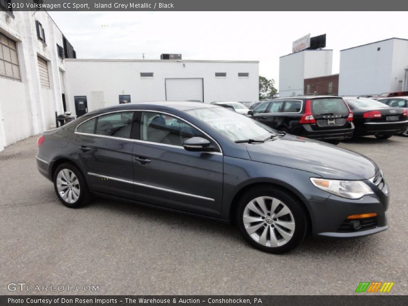 Island Grey Metallic / Black 2010 Volkswagen CC Sport
