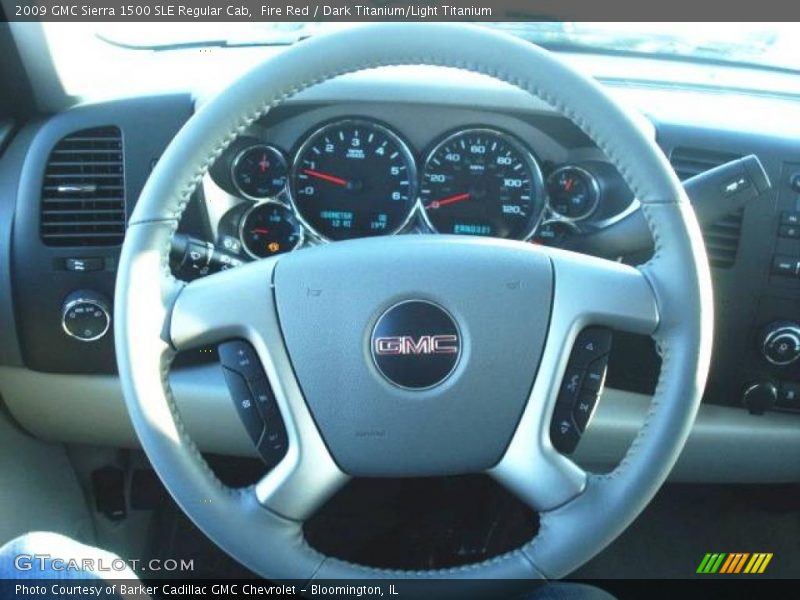 Fire Red / Dark Titanium/Light Titanium 2009 GMC Sierra 1500 SLE Regular Cab