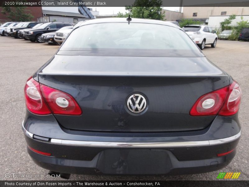 Island Grey Metallic / Black 2010 Volkswagen CC Sport