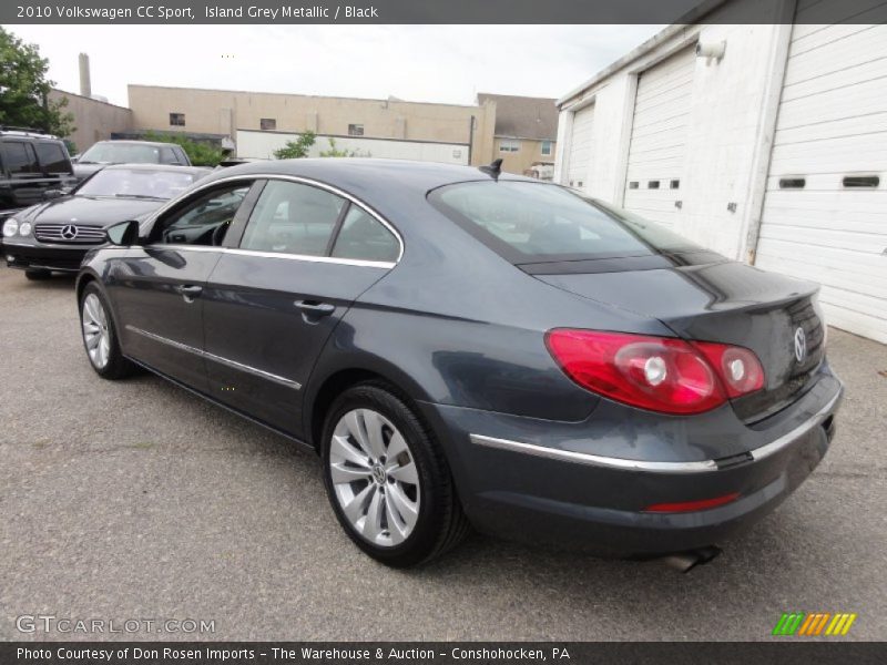 Island Grey Metallic / Black 2010 Volkswagen CC Sport