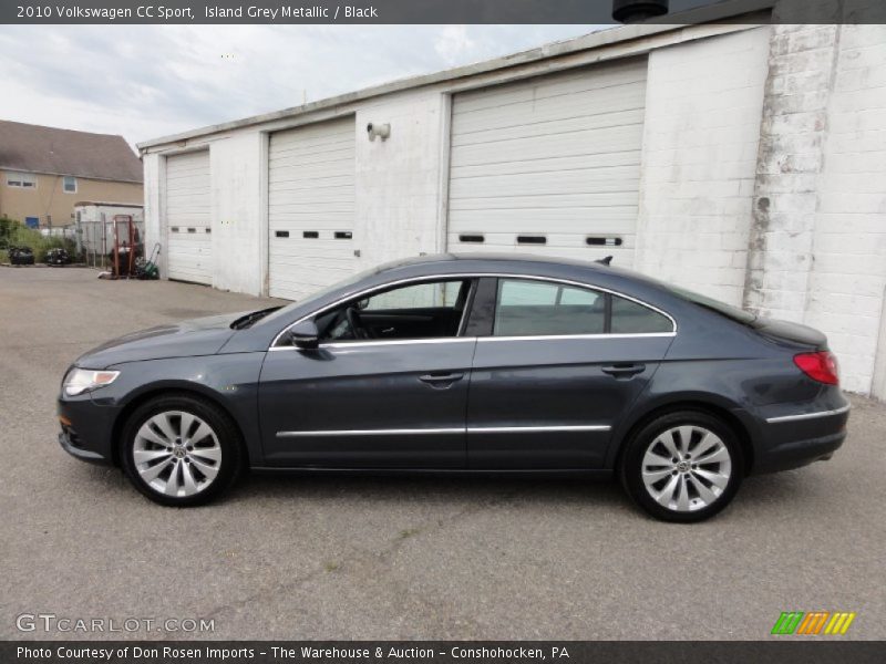 Island Grey Metallic / Black 2010 Volkswagen CC Sport