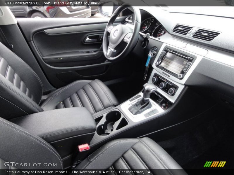 Island Grey Metallic / Black 2010 Volkswagen CC Sport