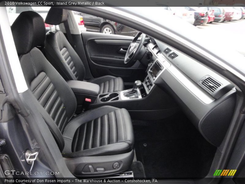 Island Grey Metallic / Black 2010 Volkswagen CC Sport