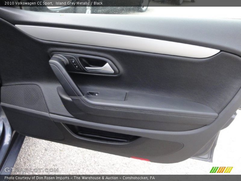 Island Grey Metallic / Black 2010 Volkswagen CC Sport