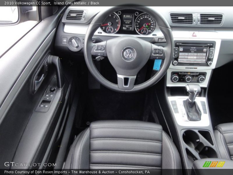 Island Grey Metallic / Black 2010 Volkswagen CC Sport